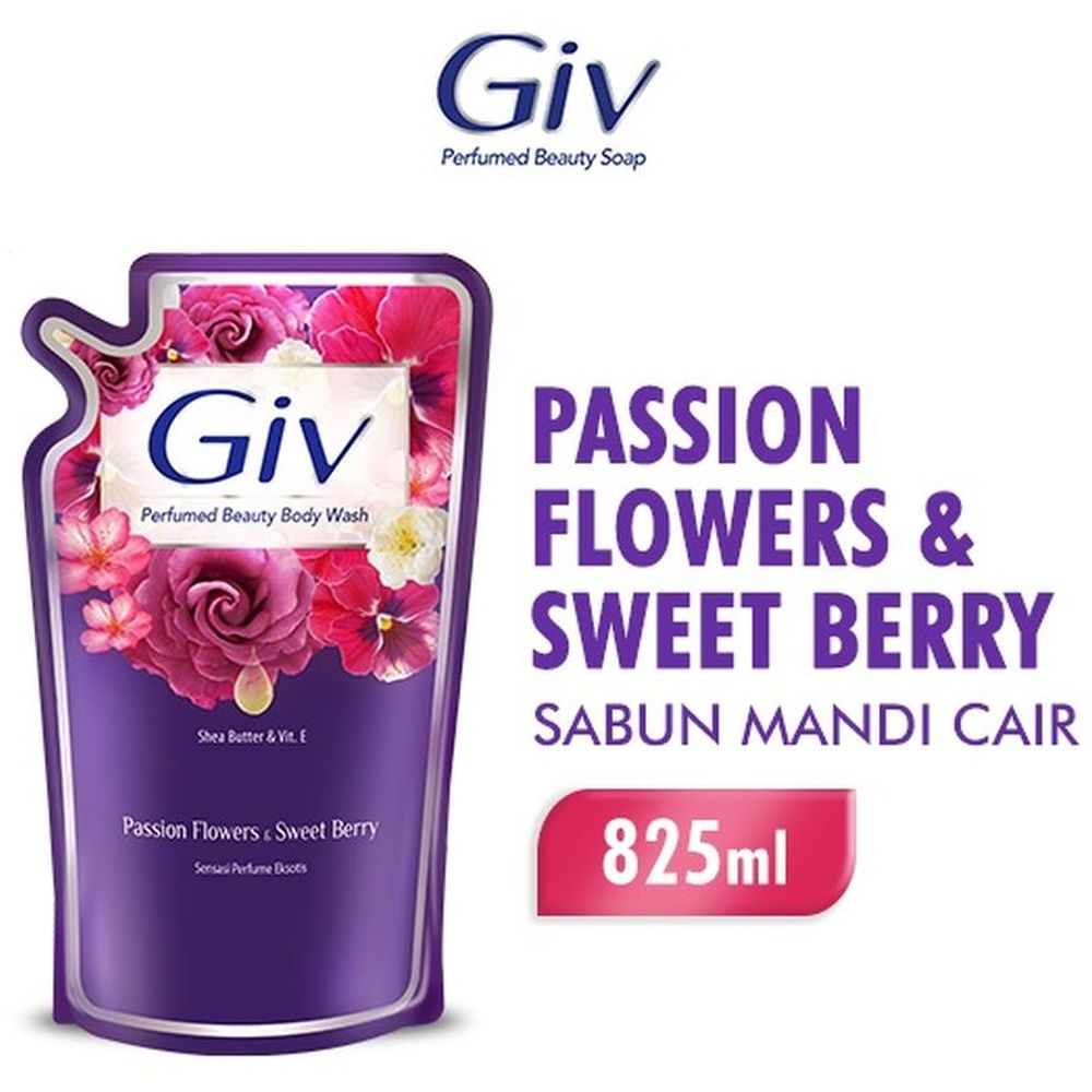 GIV BODYWASH FEFILL UKURAN JUMBO 825ML TERSEDIA UKURAN 400ML