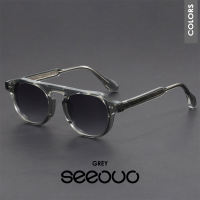 Seeouo Sunglasses Anti UV- 400 TR90+Alloy Model Kotak Bridge Kokoh Fashionable Kacamata Hitam Pria Wanita 1077