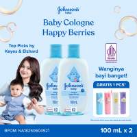 [Paket isi 2] JOHNSONS Happy Berries Baby Cologne 100ml - Minyak Wangi Bayi - Parfum Bayi Wanginya Bayi Banget Floral Fruity