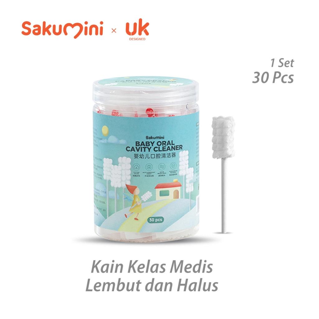 SugarBaby Baby Mouth Cleaner / Sakumini Nature Cleaner Pembersih Oral Lidah Gigi Mulut Bayi Gauze Stick - 30pcs