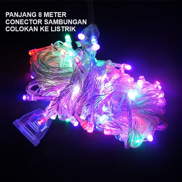 Lampu Tumblr Rainbow Warna Warni / Lampu Hias Kedap Kedip