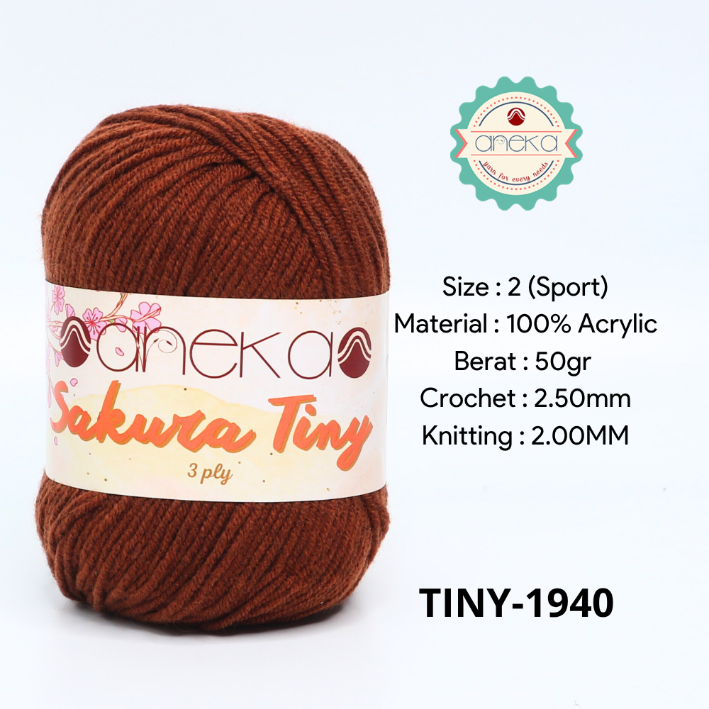 KATALOG - Benang Rajut Sakura Tiny 3 Ply / Milk Cotton / Katun Susu Part 2
