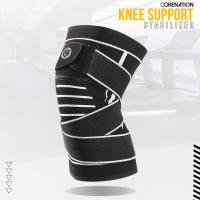 CoreNation Performance Knee Support Strap | Compression Pad Sleeve Brace Support | Deker Pelindung Lutut