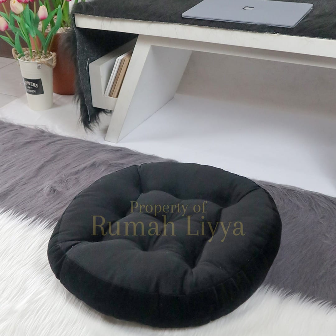 RumahLiyya Cushion Ball - Alas Bantal Duduk Bulat Jumbo - Bantal Duduk Santai Lesehan