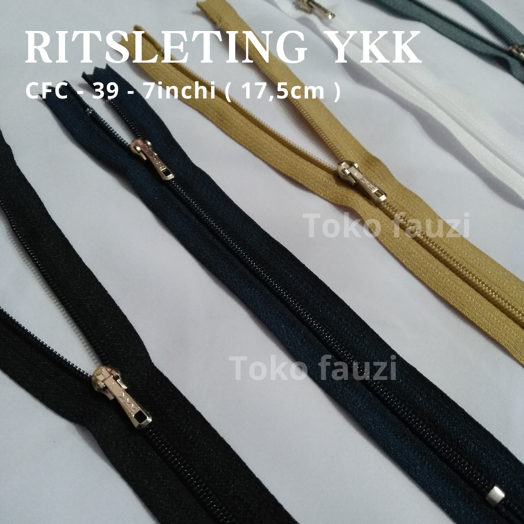 Resleting Celana Bahan Rok Baju YKK CFC-39 175cm Retsleting Harga Satuan