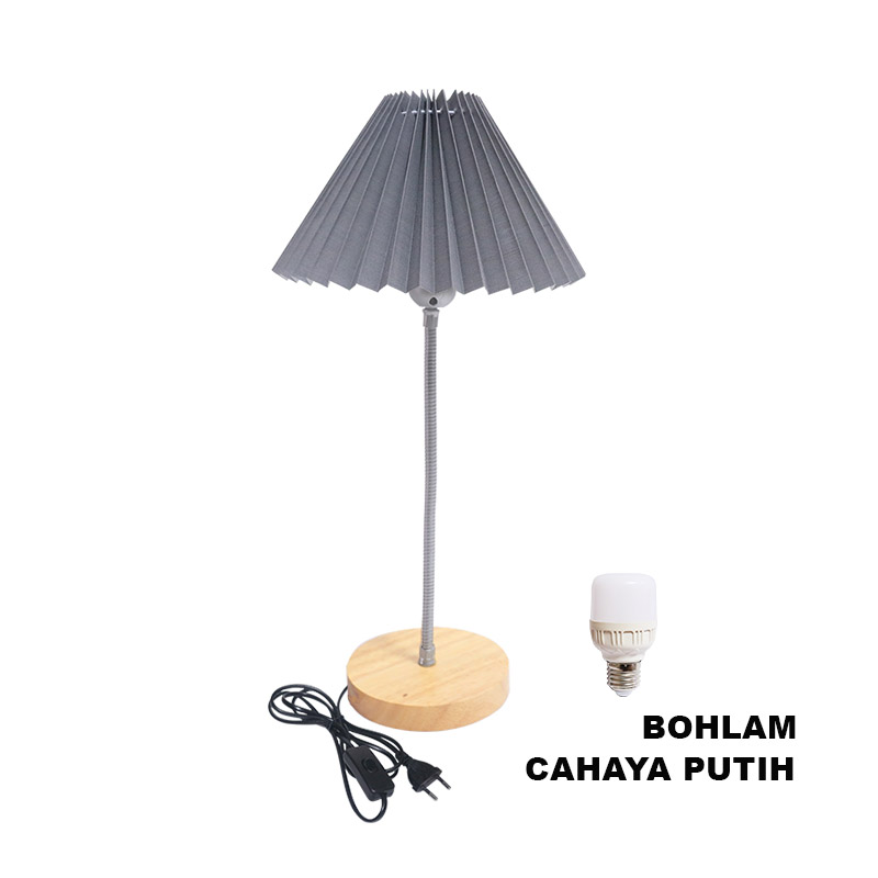 EELIC ELC-M020 Retro Pleated Lamp Lampu Meja Minimalis Lipit Rangka flexible