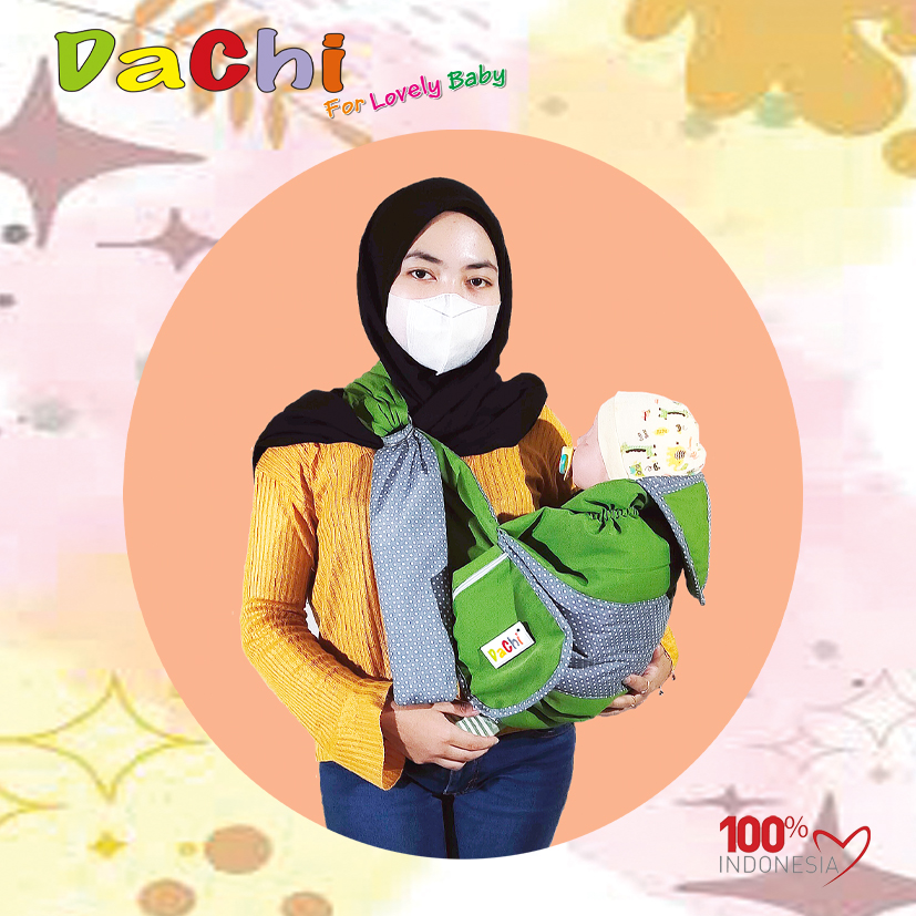 Gendongan Bayi Samping Motif Kura Kura Kombinasi Bintik Dachi G042