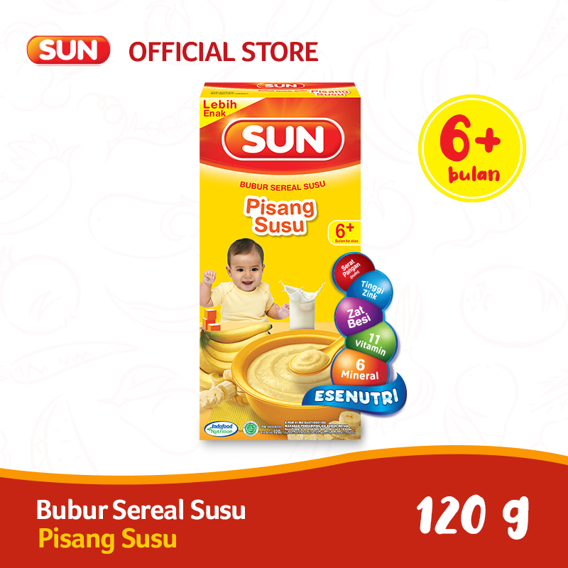 SUN BC Susu Pisang Susu Kotak 120g