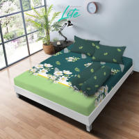 KINTAKUN LITE - Sprei Set 180x200 Tinggi 20cm King Flower Minimalis Aesthetic Microfiber 5in1- Seprai Dewasa Varian Motif