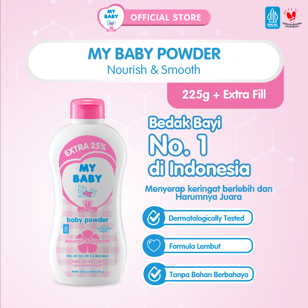 MY BABY Powder Nourish & Smooth 225 g - Exp: 02.2029