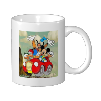 Mug Kopi Mickey Mouse and Donald Duck Coffee Mug 324ML