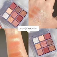 [BPOM] AMYS DIARY Eyeshadow Palette Transparent MGL 9 Color  - Glitter & Matte Pigmented Tahan Lama
