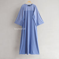 Bayleaf.id Carisa Basic Striped Dress / Dress Salur Kombinasi / Dress Casual Kekinian