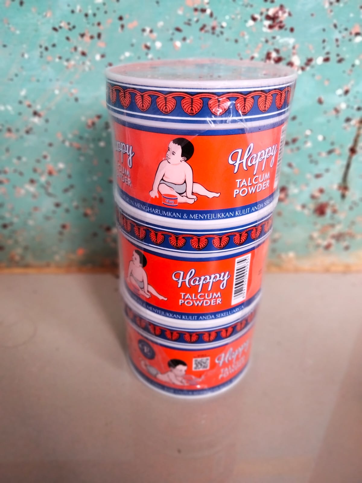 Bedak Happy Talcum Powder 150gr original bedak bayi 6 pcs bedak tabur
