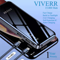 TERLARIS Powerbank Viverr Fast charging U1 15.000 mah  garansi 1 Tahun.