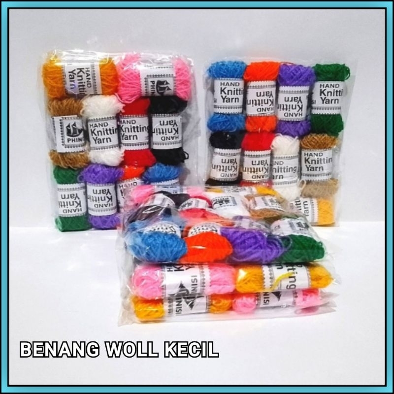 BENANG WOL KECIL ISI 10 WARNA