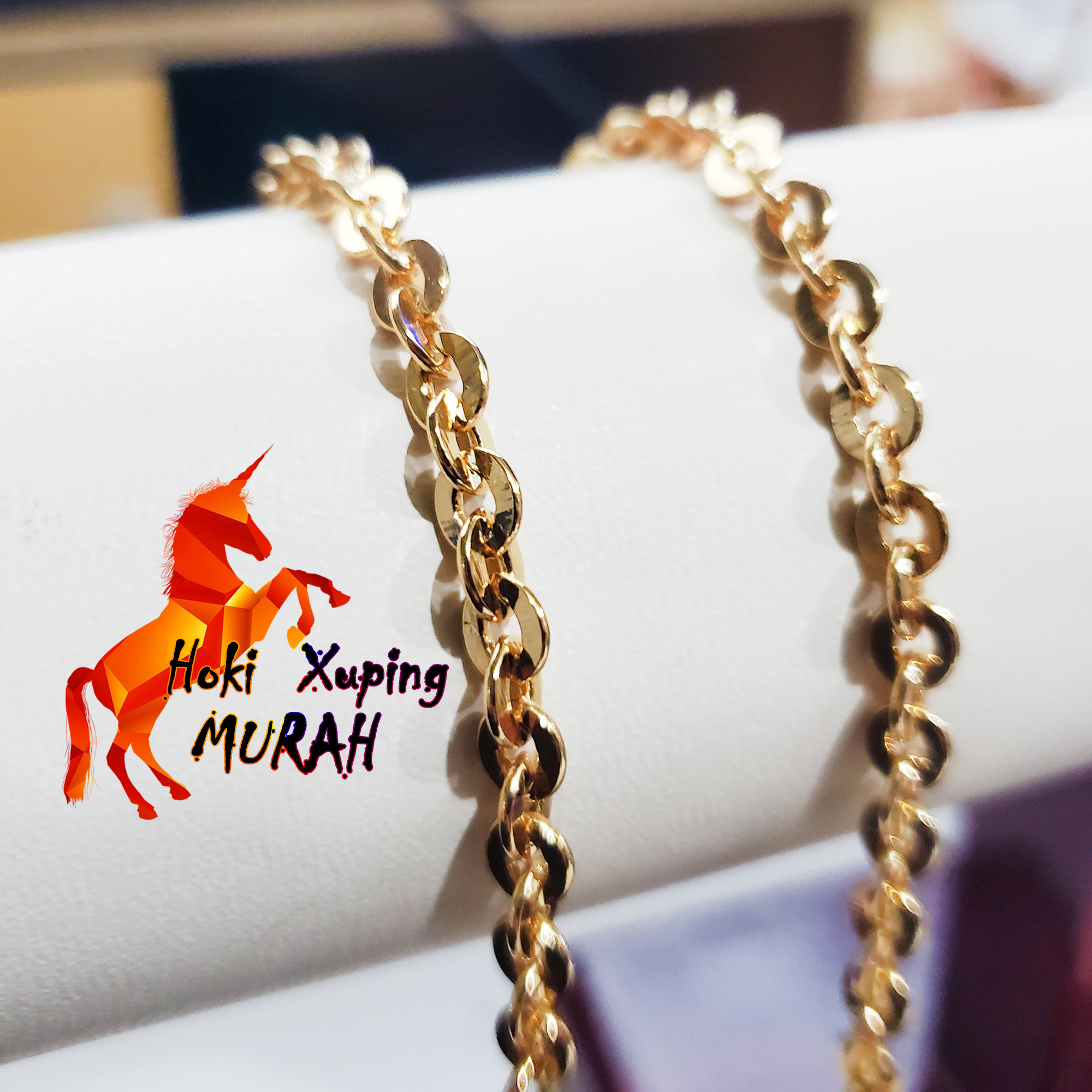 Gelang Xuping Kaki 24K Motif Nuri Nori Perhiasan Wanita gelang kaki nuri gold