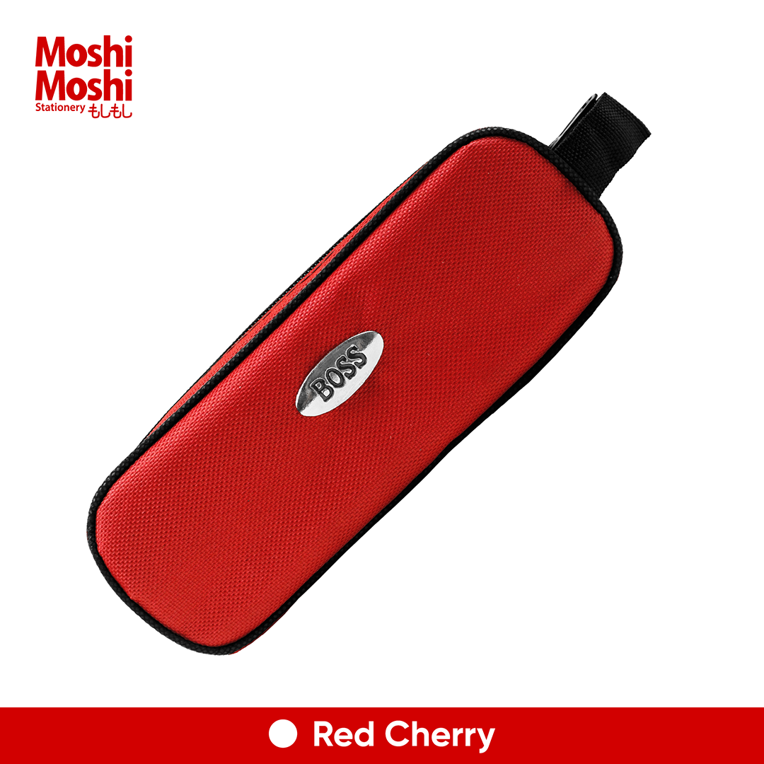 Pencil Case Slim Zipper Kotak Tempat Pensil Pena Kain Warna Resleting Peralatan Tulis Kantor Belajar