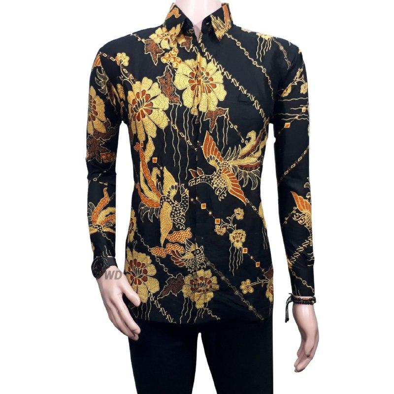 Gambar Baju Batik  Pria Lengan  Panjang  Kumpulan Model Kemeja