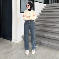 JINISO - Petite Straight Highwaist Jeans Spin