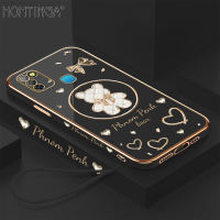 Hontinga Softcase Case Casing hp Infinix Smart 5 Smart 8 Pro 7 Tecno Spark Go 2023 Zero 5G 2023 Hot 9 Play 8 Pro Note 10 Pro NFC 11 Note 12 G88 8 Smart 6 Plus 5 4 Casing Cartoon Shining Bear Mewah Berlapis Lembut silikon TPU kesing Case softcase