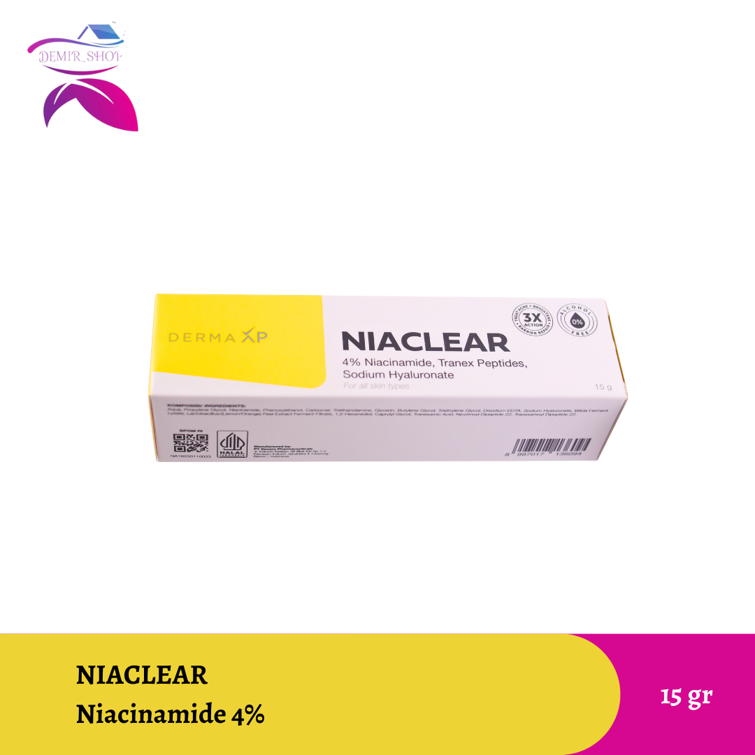 Niaclear Niacinamide 4% Gel 15 gr / Obat Jerawat / Acne Gel