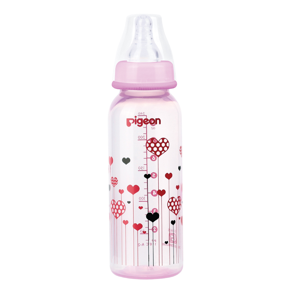 PIGEON Botol Susu Flexible PP Clear RP 240Ml - Pink