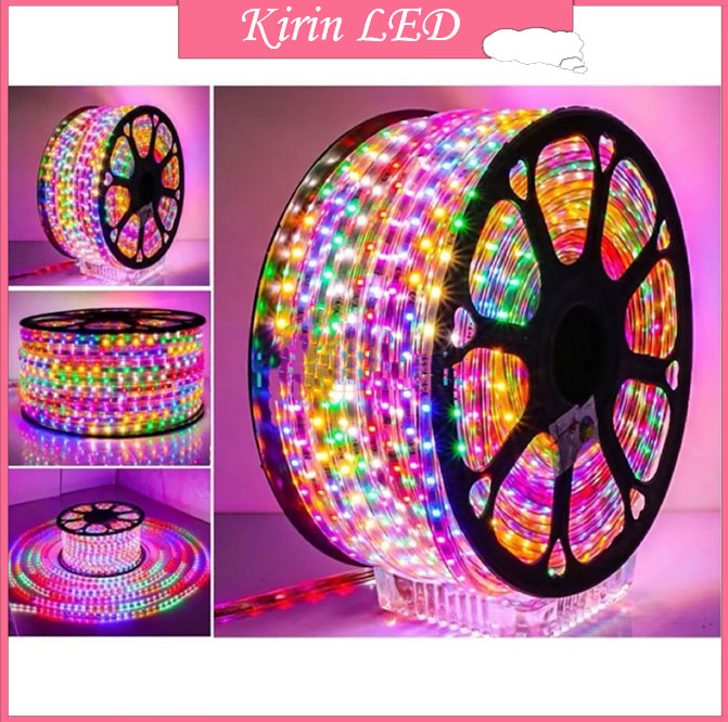 LAMPU LED STRIP (50M/100M Free soket) SELANG ROPE LED 3528 WARNA WARNI RGB IP66 METERAN 6 WARNA