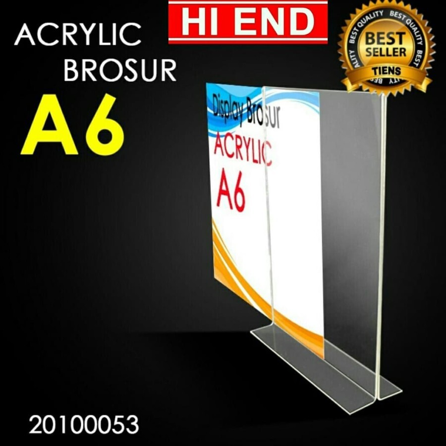 acrylic / akrilik Tempat / Stand QR Code / tent card a6 / no meja / menu / akrylik