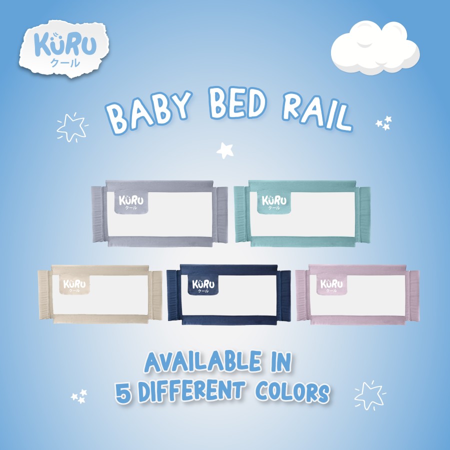KURU Baby Bedrail 120 160 180 200cm Pagar Kasur Ranjang Bed Rail