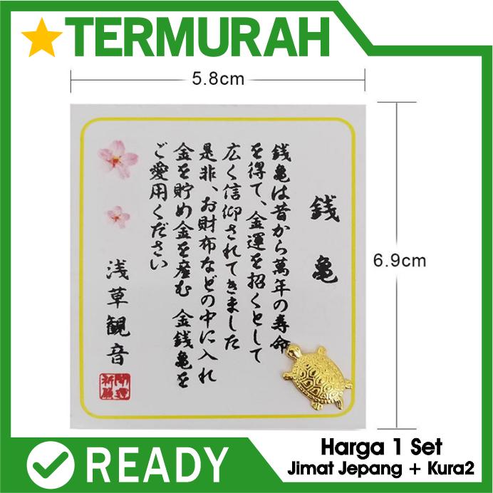 Kura kura Pembawa Keberuntungan dan Rezeki Legenda Asakusa Fengshui Patung Golden Kecil Lucky Turtle Jepang Temple Hoki Feng Shui Aksesoris Penyu Emas Kura-kura kecil