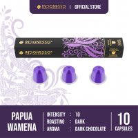 INDONESSO Papua Wamena Coffee Capsules Compatible with Nespresso Machines / Kapsul Kopi