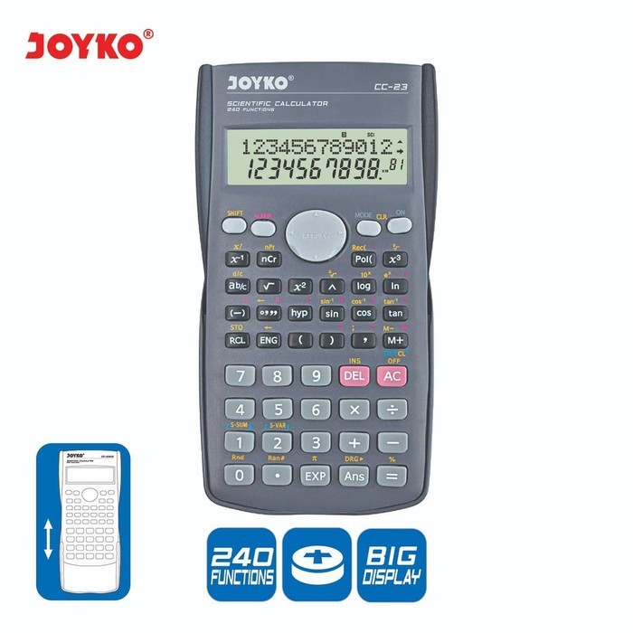 Calculator Kalkulator Joyko CC-25 Scientific 401 Functions MURAH