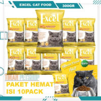(ISI 10 PACK) Excel Cat Food Makanan Kucing Paket Murah Rasa Ikan Tuna / Bentuk Donat Ikan Rasa Tuna / Rasa salmon dan ayam Tuna