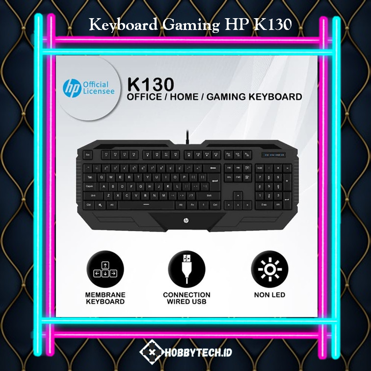 Keyboard Gaming HP K130 - No LED Membrane Keyboard