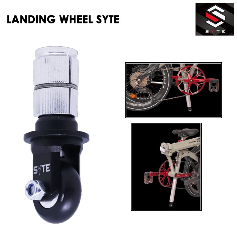 Seatpost Landing Wheel Sepeda Lipat Seli Easy Wheel SYTE Roda Tambahan UNIVERSAL