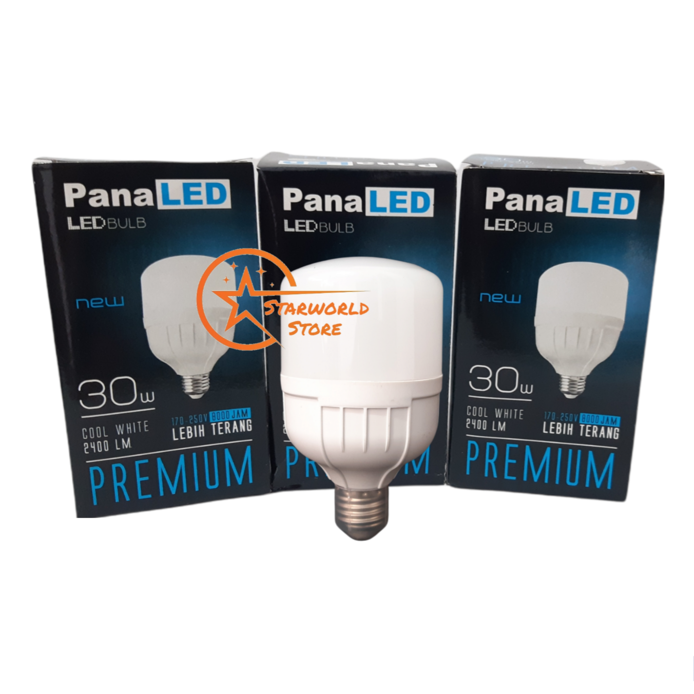 PAKET 3 Pcs PANALED Lampu Bohlam LED Capsule 30 Watt