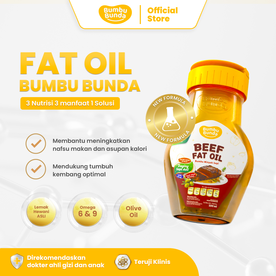 Bumbu Bunda Elia Chicken Fat Oil / Beef Fat Oil / Minyak MPASI / BB Booster MPASI / Lemak MPASI / Lemak Bayi / Penambah Berat Badan Anak / Penambah Nafsu Makan Anak / Salmon Oil Garlic Oil Onion Oil Shallot Oil
