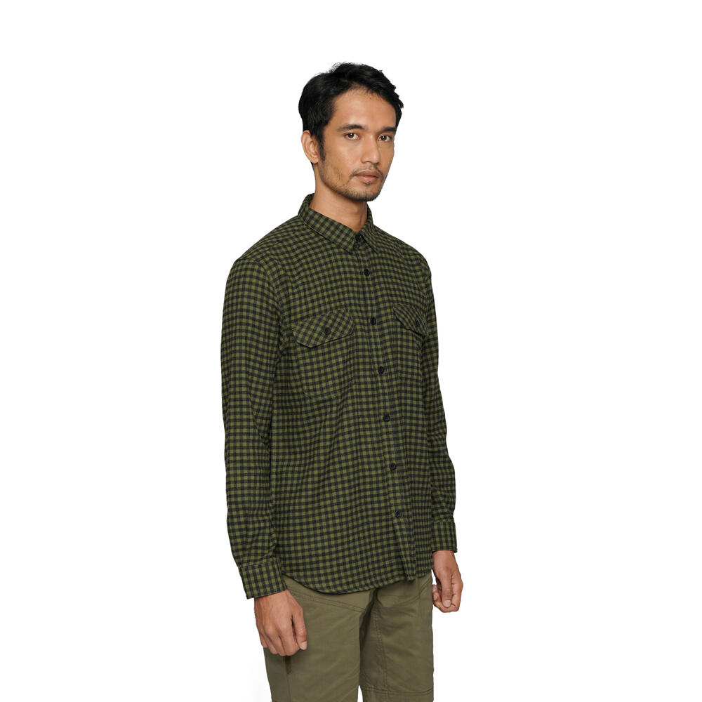 910010032 SKYTRAP FLANNEL SHIRT LS - OLI