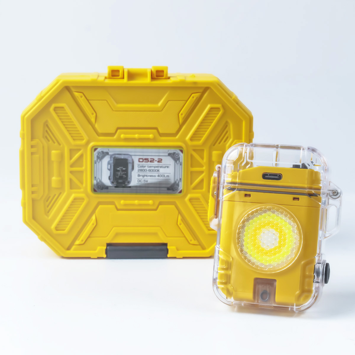 Korek Elektrik Senter COB 400 Lumens Super terang Lampu darurat 6 Mode High Quality - D52-2