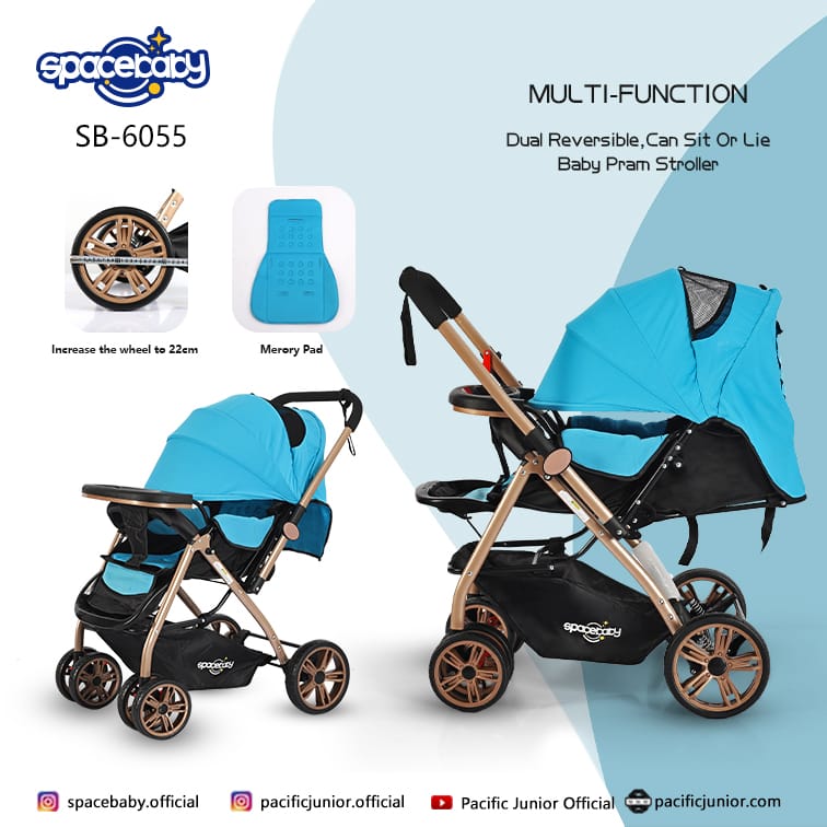 Stroller Bayi Pliko Stream 387 kereta dorong bayi Stream R 397 SpaceBaby sb 6055