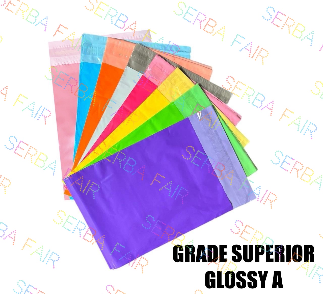Polymailer Warna 25x40 / Poly Color Amplop Lem Seal / Plastik Packing Murah ISI 100