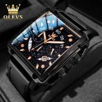 OLEVS jam tangan pria dewasa 2024 keren anti air alexander christie asli import mewah bisnis Kronograf