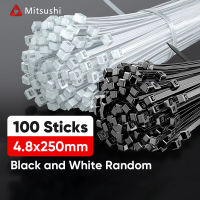 Mitsushi Kabel Ties Besar isi 100 pcs Putih Hitam Nylon Cable Tie Kuat Kecil Pengikat Kabel Dasi Kable Kable Nilon Tali Ties Tis 1Pack Serbaguna