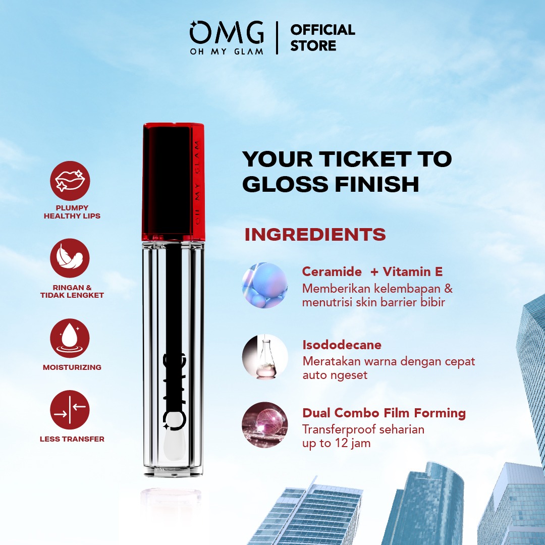 Glossy Lip Finish  OMG Oh My Glam Vynil lip gloss lip cream lip moist balm