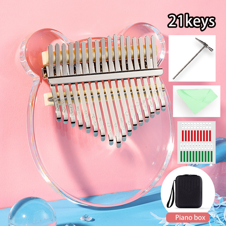 Kalimba 21 Key Piano Jari Alat Musik Thumb Piano Kayu Piano jempol akrilik