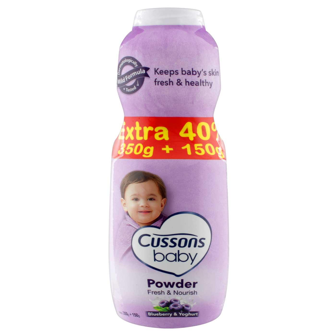 [350g bonus 100g] bedak bayi Cussons Baby Powder