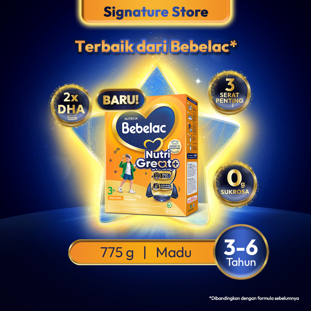 [BARU] Bebelac 3+ (3-6 Tahun) Madu 775gr Susu Pertumbuhan Bubuk