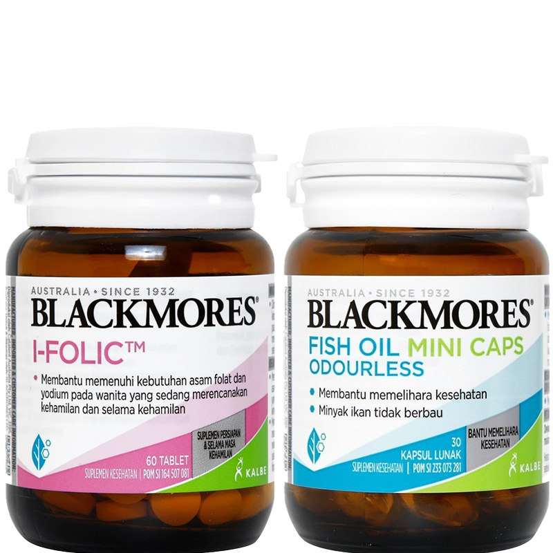 Blackmores I-Folic 60 Tablet | Suplemen Asam Folat Aktif | Persiapan Kehamilan [Expiry10/2028]
