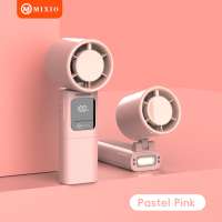 [NEW LAUNCH] MIXIO GS-17 Kipas Angin Lipat High Speed With Lampu Senter LED Turbo Fan Portable 17000Rpm Handheld Fan 3600MAH Mini kipas Tangan Olahraga Strong